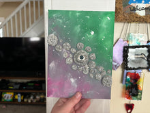 Load image into Gallery viewer, Astroid Belt on Aurora Borealis 3D Artwork.