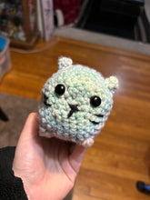 Load image into Gallery viewer, Crochet Pastel Rainbow Loaf Cat