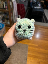 Load image into Gallery viewer, Crochet Pastel Rainbow Loaf Cat
