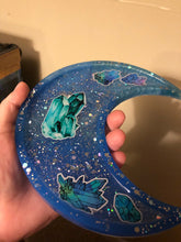Load image into Gallery viewer, Blue Crystal Moon Tray
