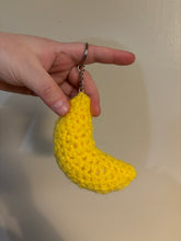 Load image into Gallery viewer, Crochet Plush Moon Keychain.
