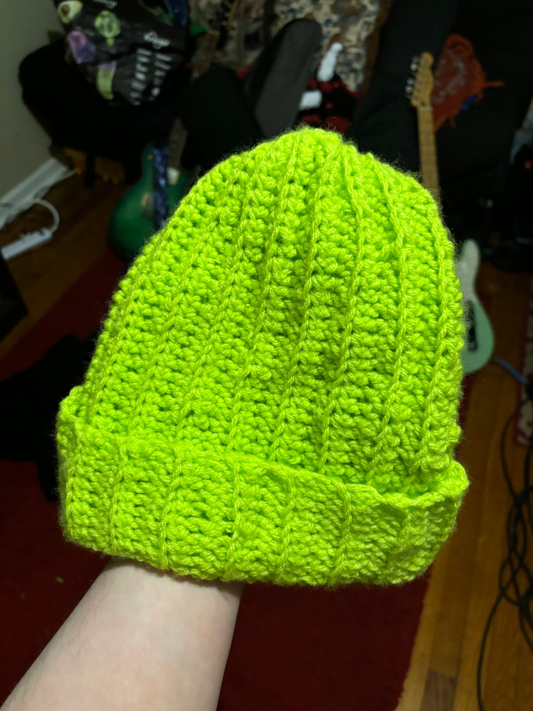 Slime Green Beanie