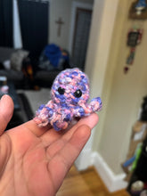 Load image into Gallery viewer, Mini Crocheted “Mystical” Octopus Plushie Keychain
