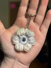 Load image into Gallery viewer, Crochet Puff Flower Keychain
