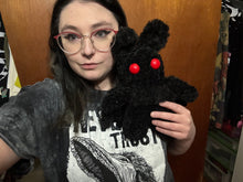 Load image into Gallery viewer, MTO Large Crochet Mothman Plushie
