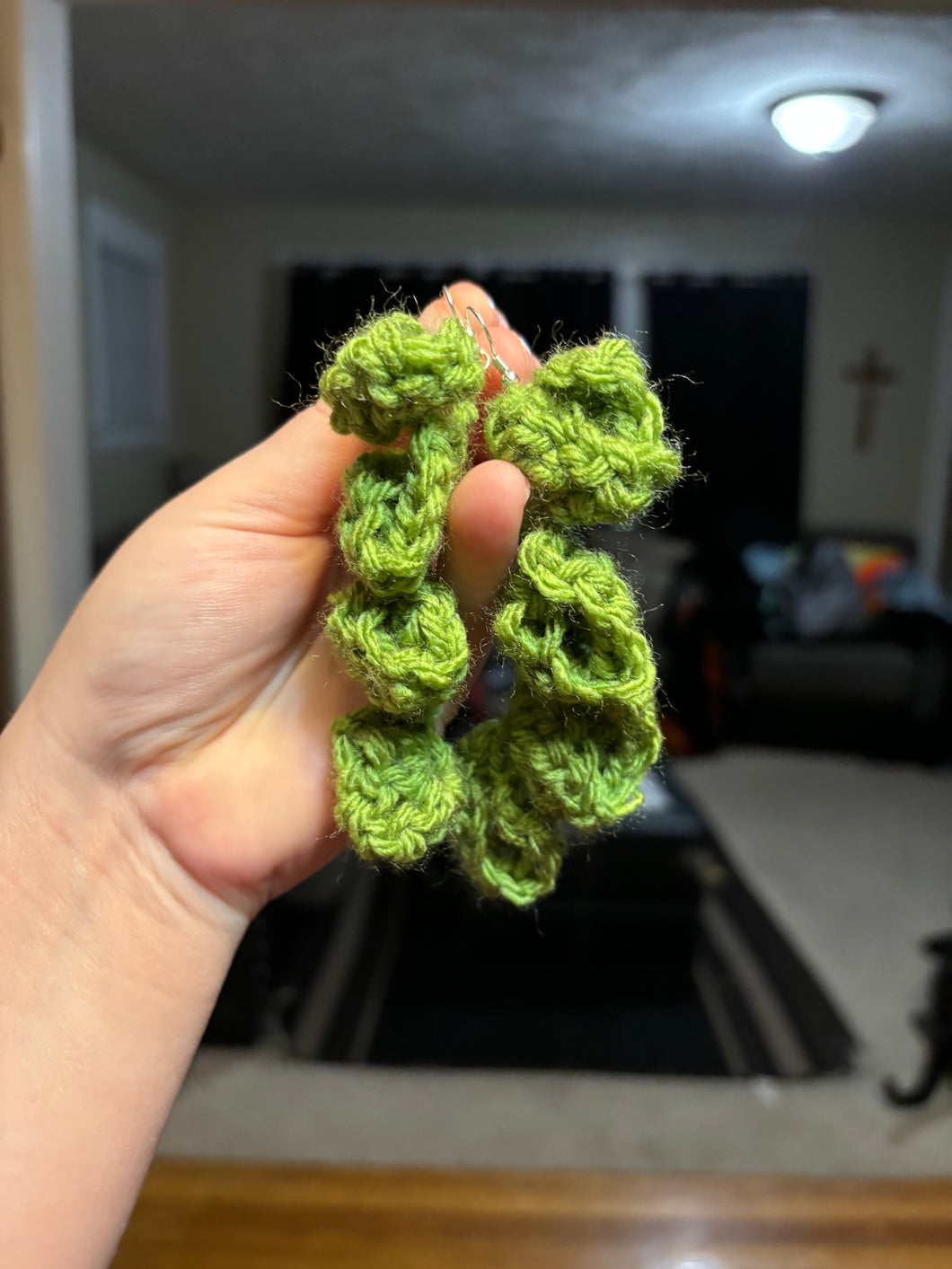 Crochet Vine/Leaf earrings