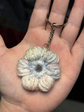Load image into Gallery viewer, Crochet Puff Flower Keychain
