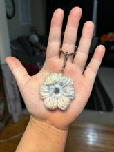 Load image into Gallery viewer, Crochet Puff Flower Keychain
