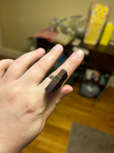 Load image into Gallery viewer, Purple Titanium Quartz Ring (Adjustable)
