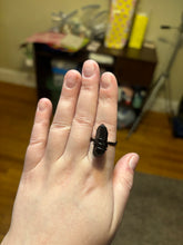 Load image into Gallery viewer, Black Crystal Ring (Size 8)

