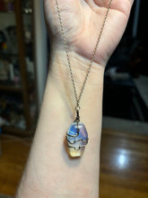 Load image into Gallery viewer, Opalite Crystal Coffin Necklace
