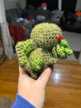 Load image into Gallery viewer, Mini Cthulhu Crochet Plushie
