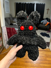 Load image into Gallery viewer, MTO Large Crochet Mothman Plushie
