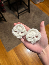 Load image into Gallery viewer, Crochet Skull Earrings

