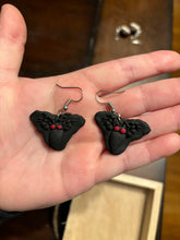 Load image into Gallery viewer, Mothman Dangle Earrings
