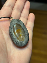 Load image into Gallery viewer, Golden Healers Quartz Crystal pendant
