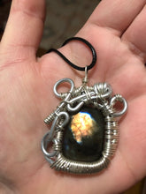 Load image into Gallery viewer, Labradorite Wire Wrapped Necklace
