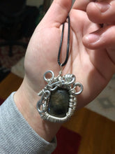 Load image into Gallery viewer, Labradorite Wire Wrapped Necklace
